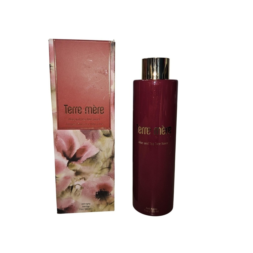 Terre Mere Aloe & Tea Tree Face Toner Anti-Aging‎ 5oz 150ml Vegan New Sealed